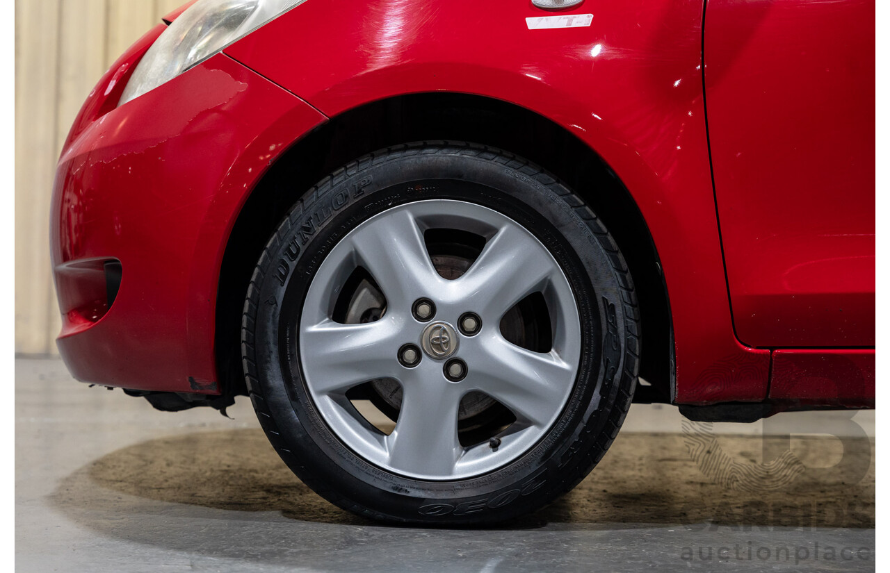 4/2008 Toyota Yaris Rush NCP90R 5d Hatchback Red 1.3L