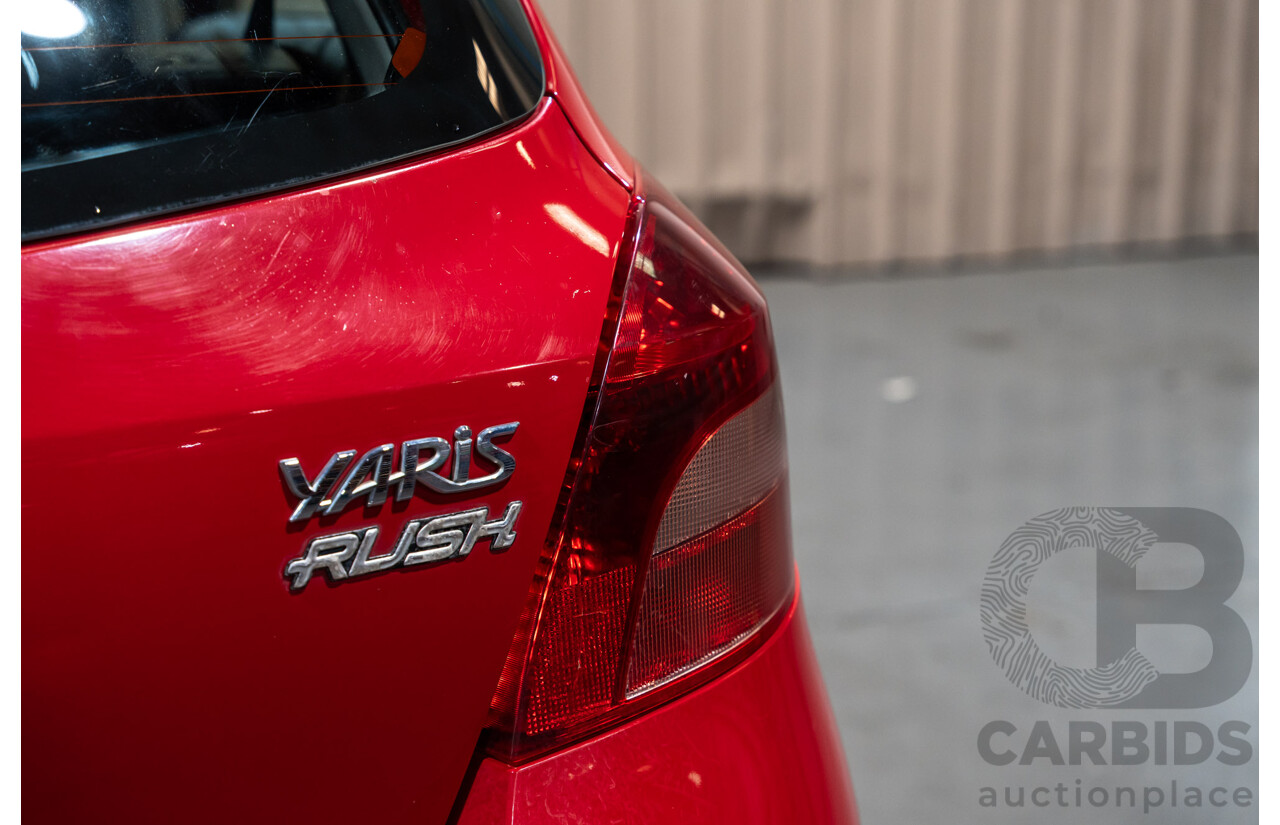 4/2008 Toyota Yaris Rush NCP90R 5d Hatchback Red 1.3L