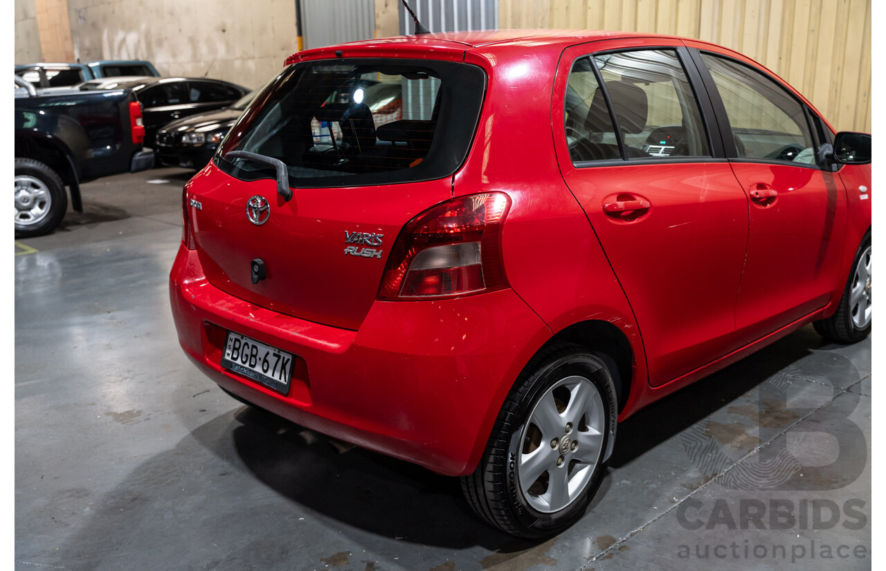4/2008 Toyota Yaris Rush NCP90R 5d Hatchback Red 1.3L