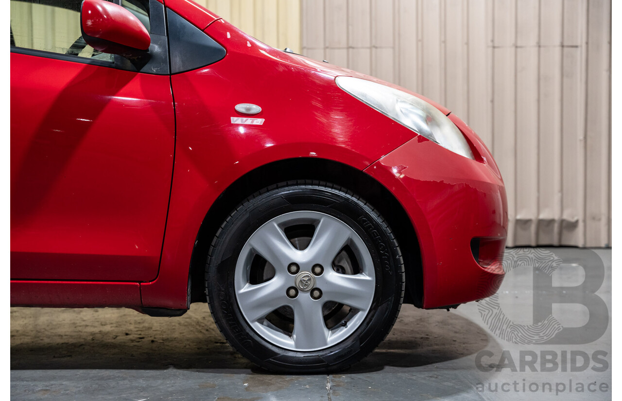 4/2008 Toyota Yaris Rush NCP90R 5d Hatchback Red 1.3L