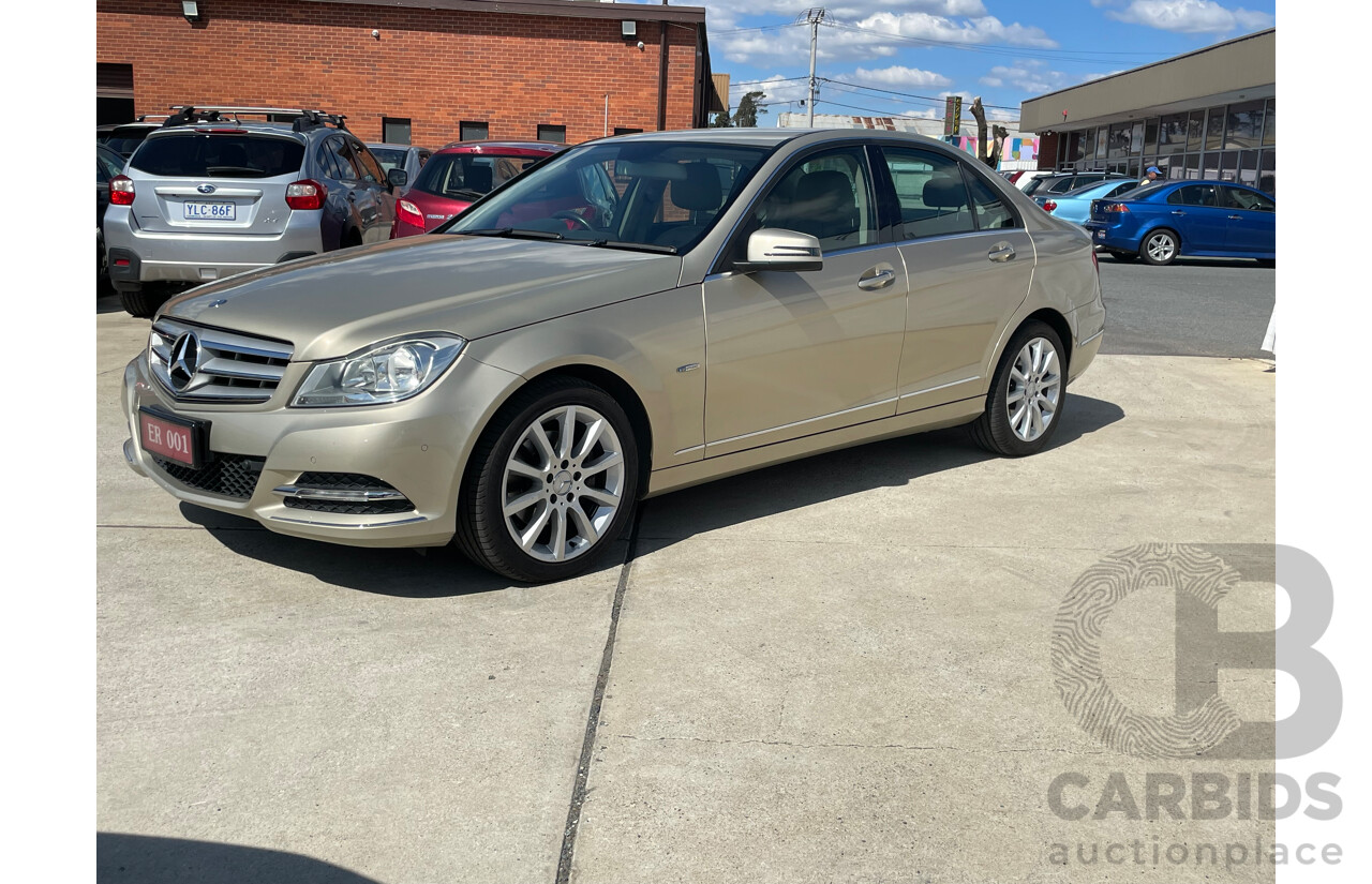 9/2011 Mercedes-Benz C250 CDI Elegance BE W204 MY11 4d Sedan Beige 2.1L