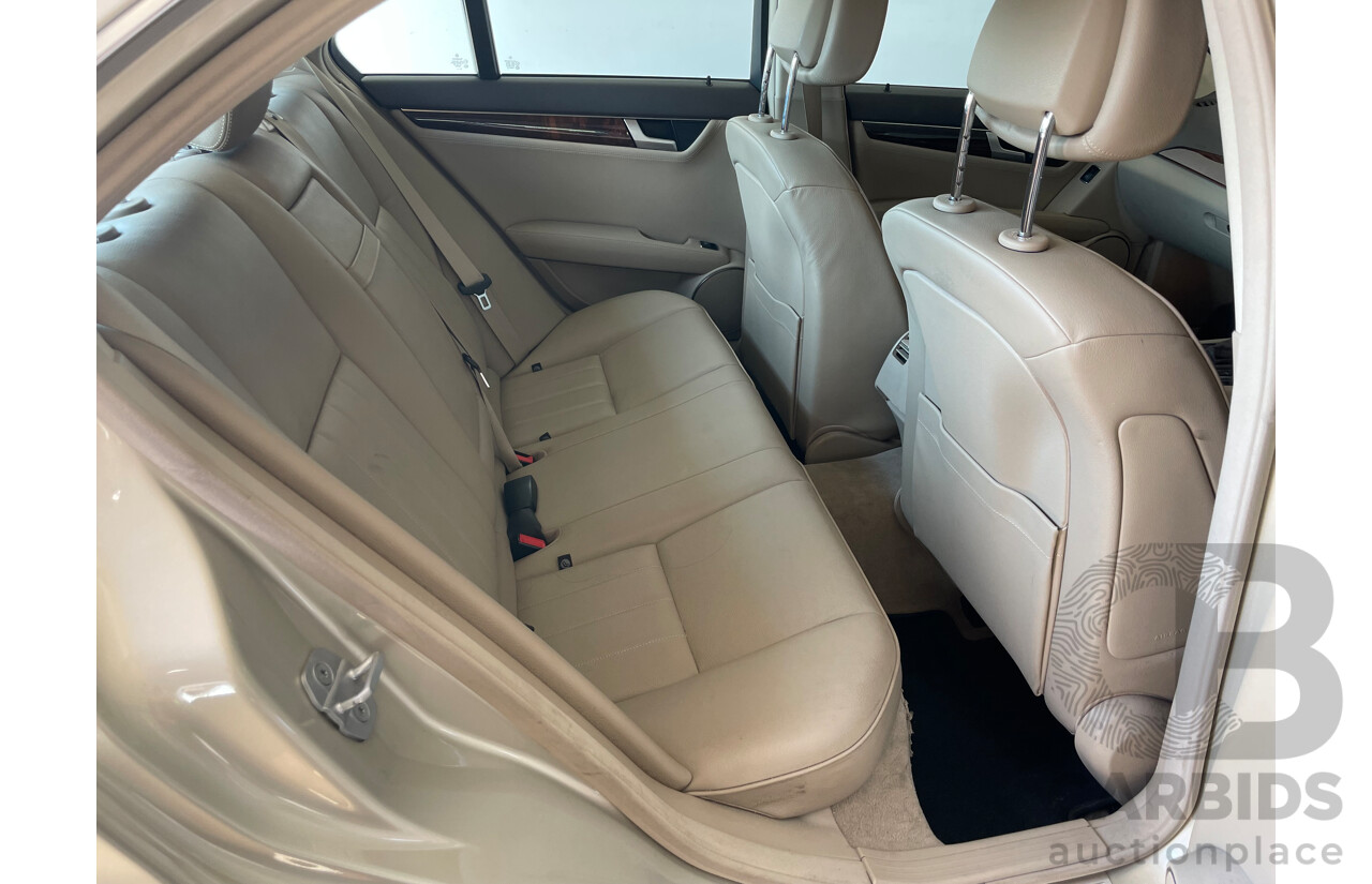 9/2011 Mercedes-Benz C250 CDI Elegance BE W204 MY11 4d Sedan Beige 2.1L
