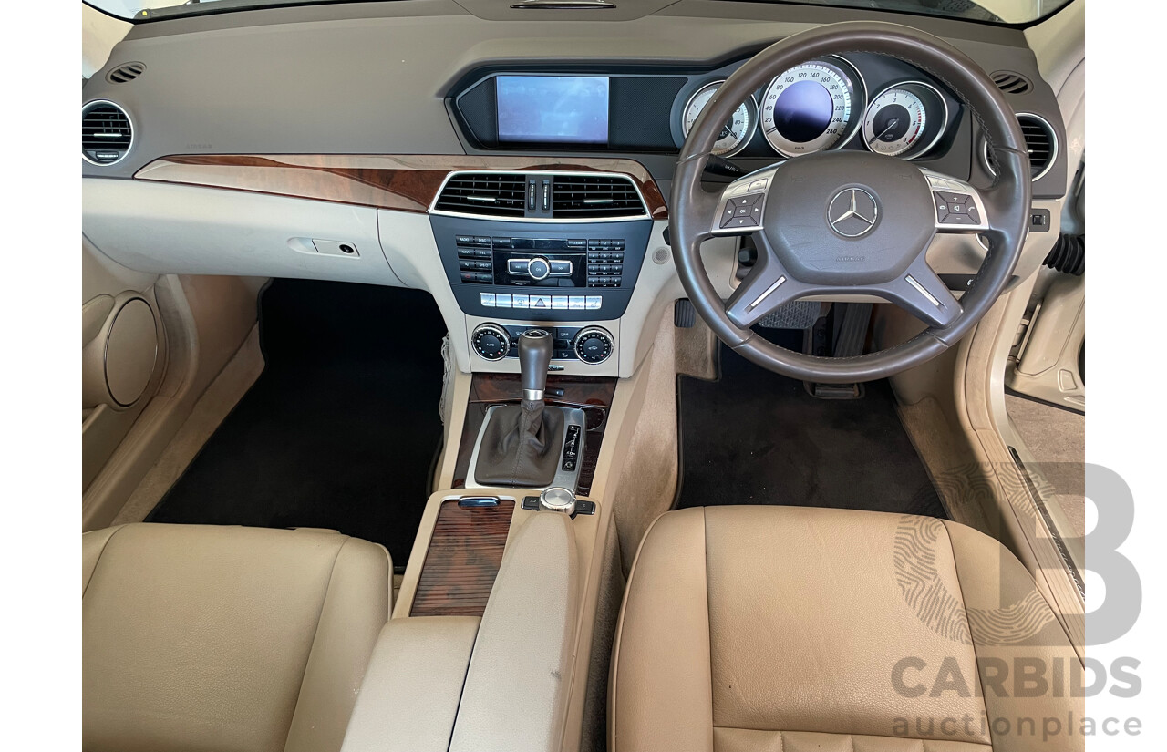 9/2011 Mercedes-Benz C250 CDI Elegance BE W204 MY11 4d Sedan Beige 2.1L