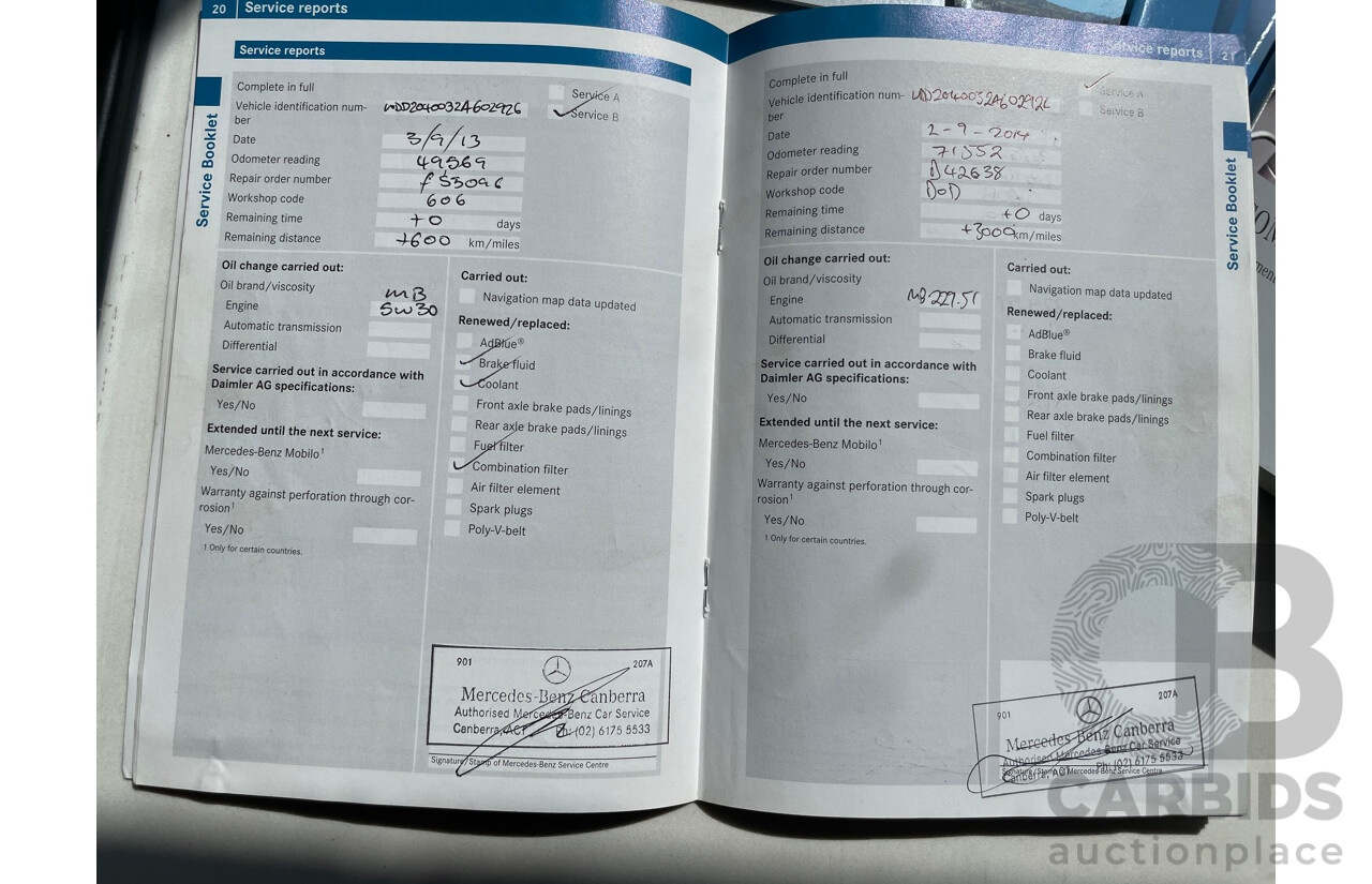 9/2011 Mercedes-Benz C250 CDI Elegance BE W204 MY11 4d Sedan Beige 2.1L