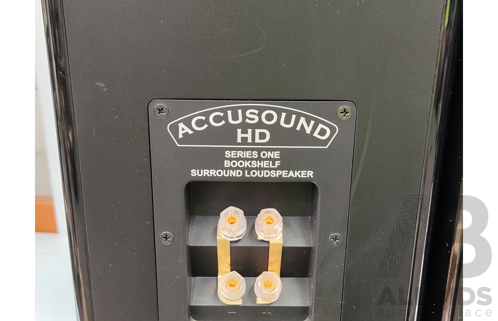 Accusound  (N11640) HD Subwoofer & Denon (AVR-X2400H) Integrated Network AV Reciever W/ Surround Sound Speakers