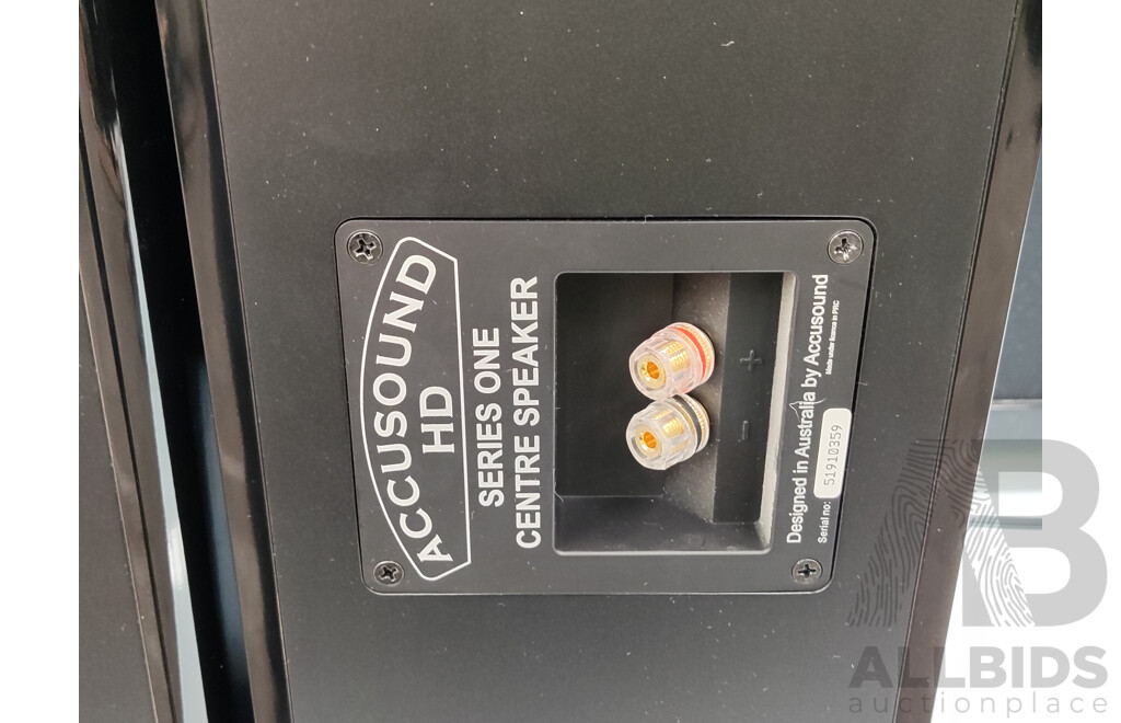 Accusound  (N11640) HD Subwoofer & Denon (AVR-X2400H) Integrated Network AV Reciever W/ Surround Sound Speakers