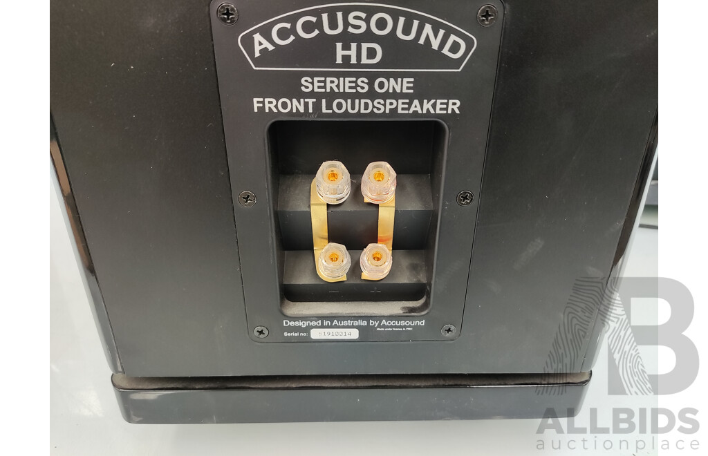 Accusound  (N11640) HD Subwoofer & Denon (AVR-X2400H) Integrated Network AV Reciever W/ Surround Sound Speakers