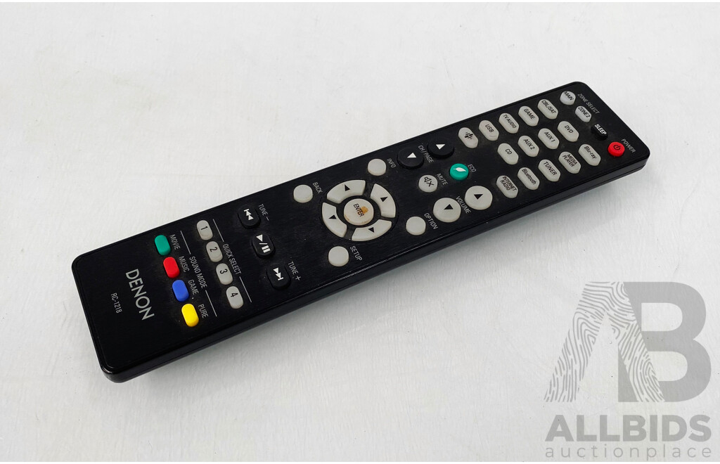 Accusound  (N11640) HD Subwoofer & Denon (AVR-X2400H) Integrated Network AV Reciever W/ Surround Sound Speakers