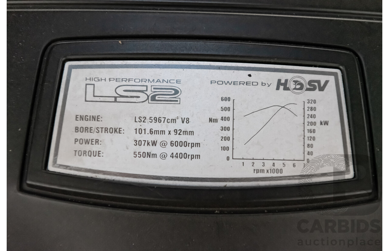 10/2006 Holden HSV Clubsport R8 E SERIES 4d Sedan Silver V8 6.0L