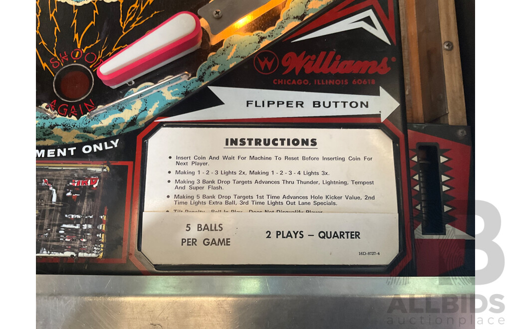 FLASH 1979 (Williams) Pinball Machine