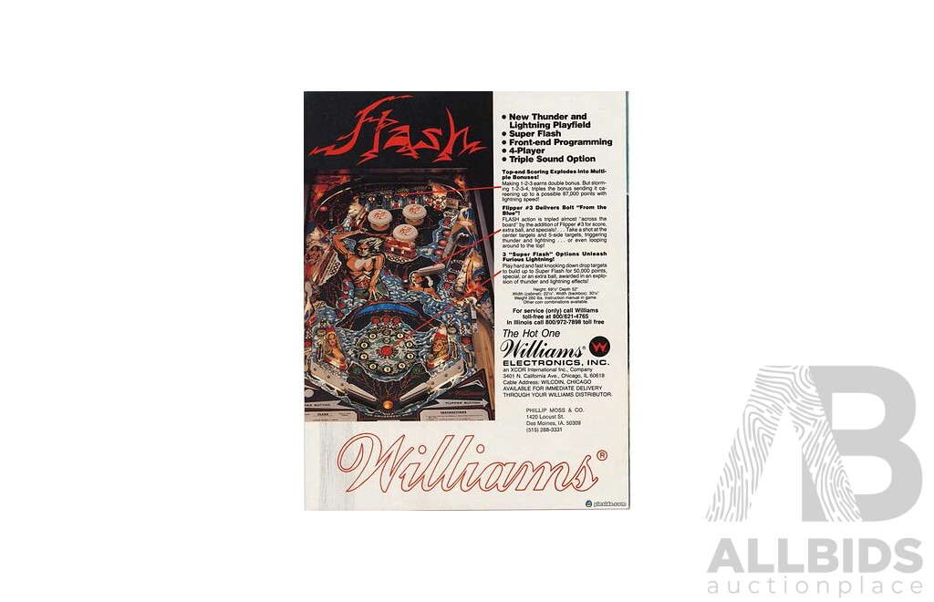 FLASH 1979 (Williams) Pinball Machine