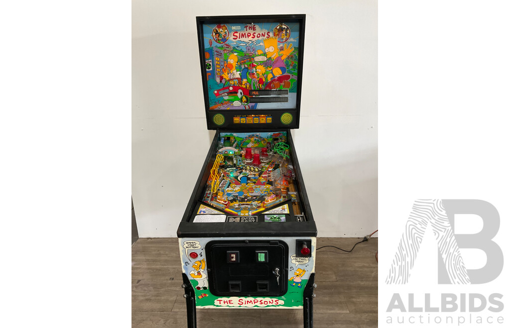 The SIMPSONS (Data East) Pinball Machine