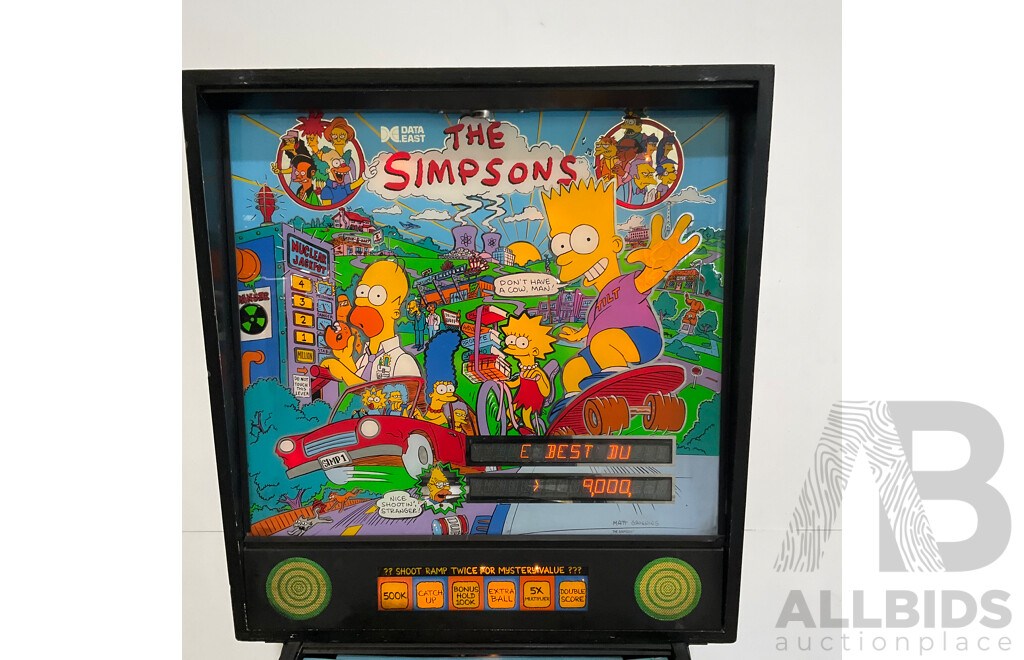 The SIMPSONS (Data East) Pinball Machine