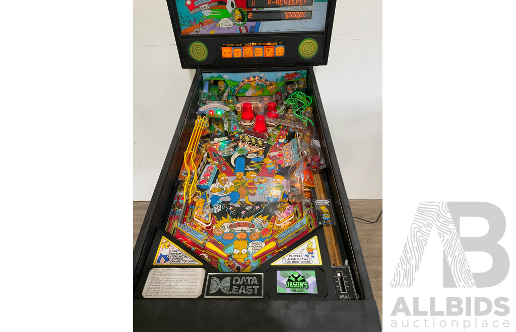 The SIMPSONS (Data East) Pinball Machine