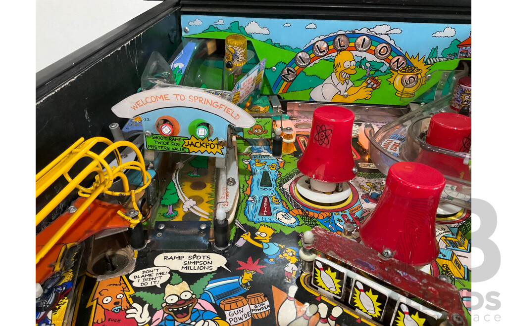 The SIMPSONS (Data East) Pinball Machine