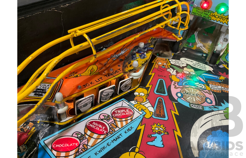 The SIMPSONS (Data East) Pinball Machine
