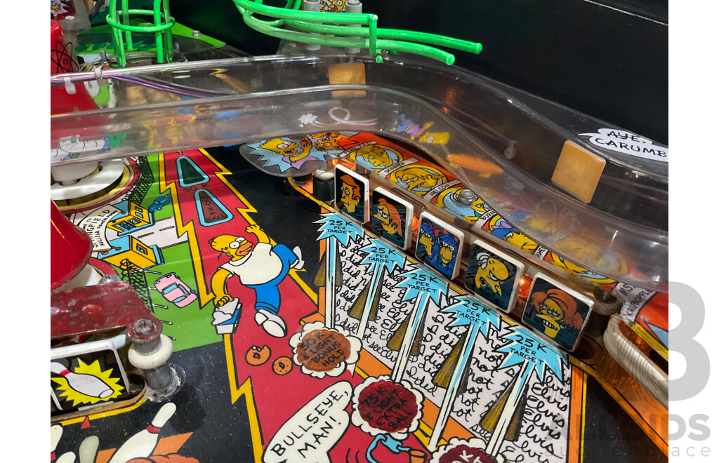 The SIMPSONS (Data East) Pinball Machine