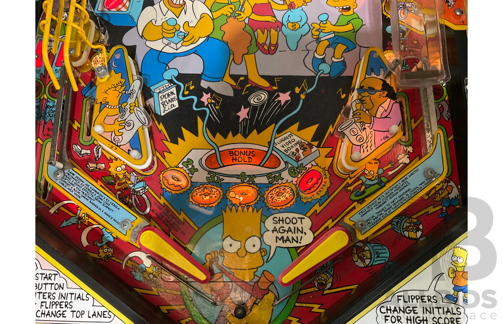 The SIMPSONS (Data East) Pinball Machine