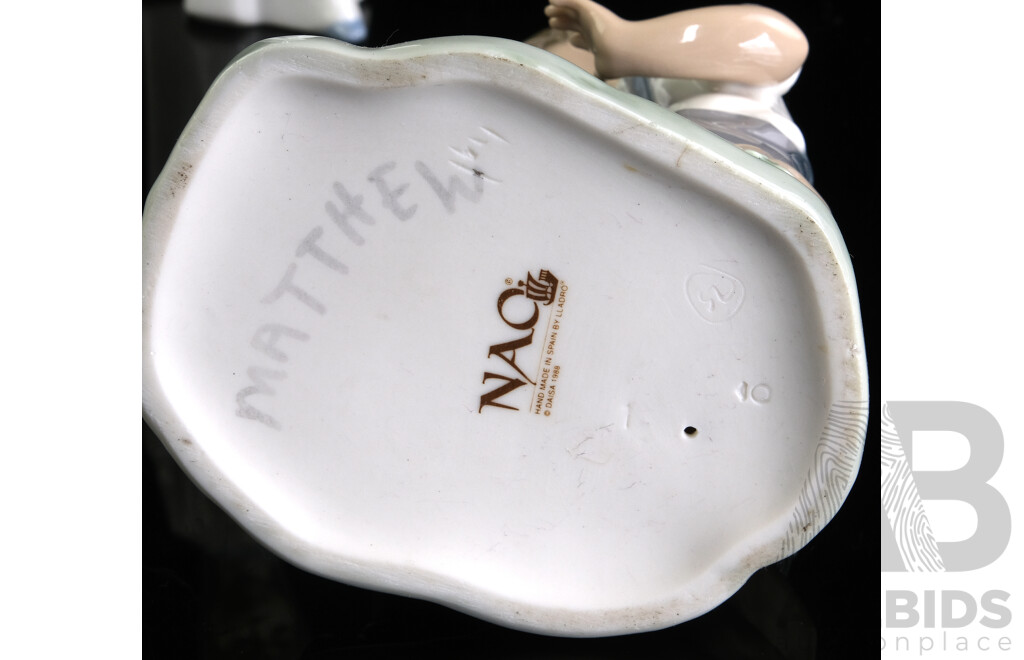 Two Spanish Nao Porcelain  Children Figures