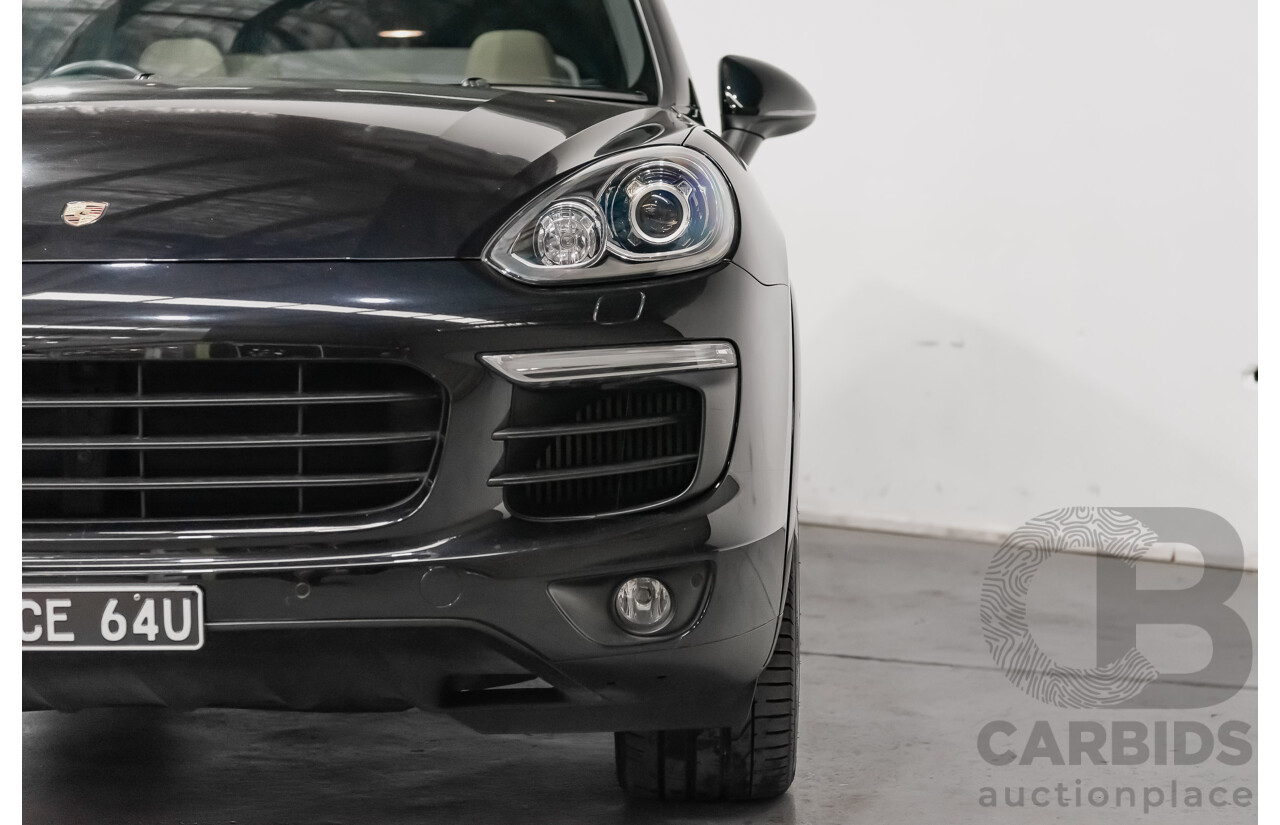 8/2016 Porsche Cayenne Diesel Platinum Edition Series 2 (AWD) 4d Wagon Metallic Black Turbo Diesel V6 3.0L