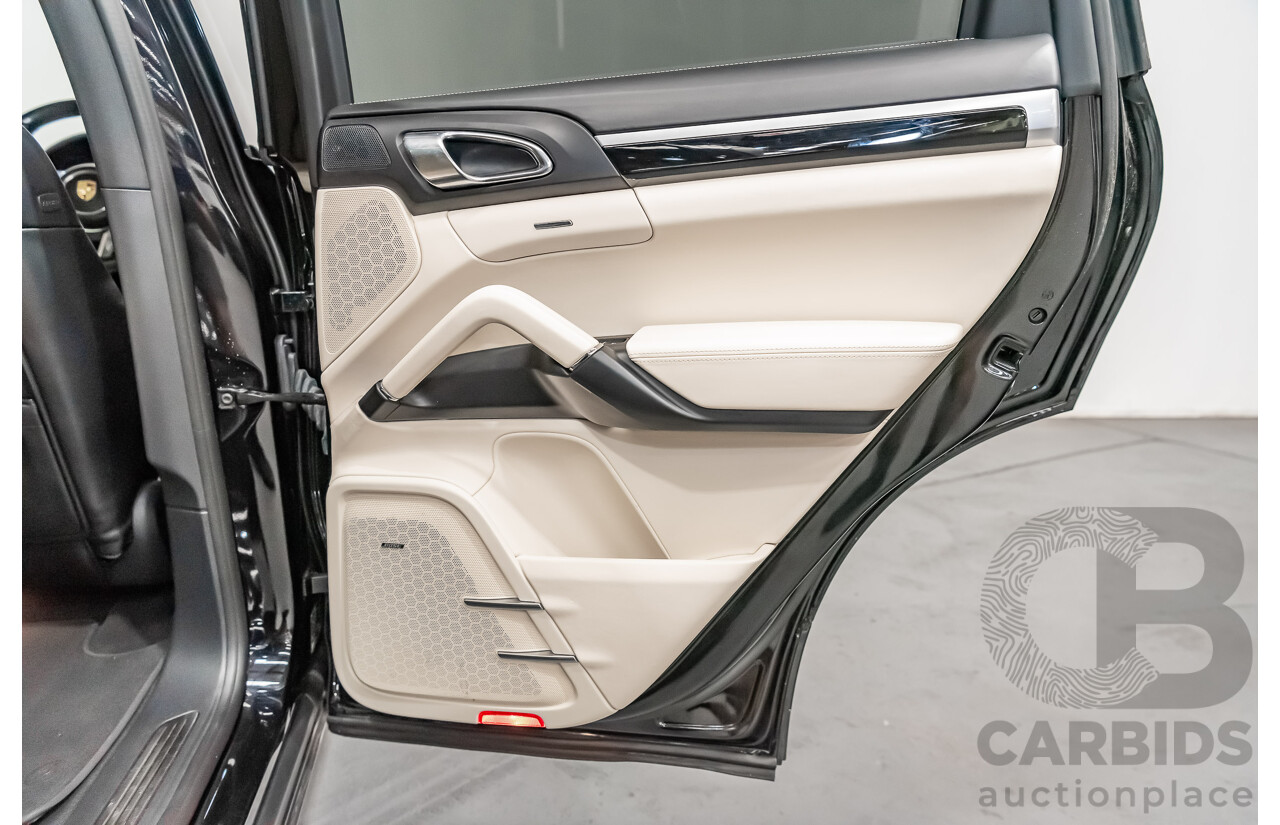 8/2016 Porsche Cayenne Diesel Platinum Edition Series 2 (AWD) 4d Wagon Metallic Black Turbo Diesel V6 3.0L