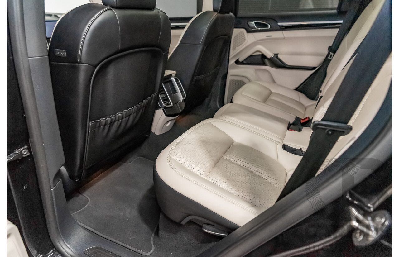 8/2016 Porsche Cayenne Diesel Platinum Edition Series 2 (AWD) 4d Wagon Metallic Black Turbo Diesel V6 3.0L