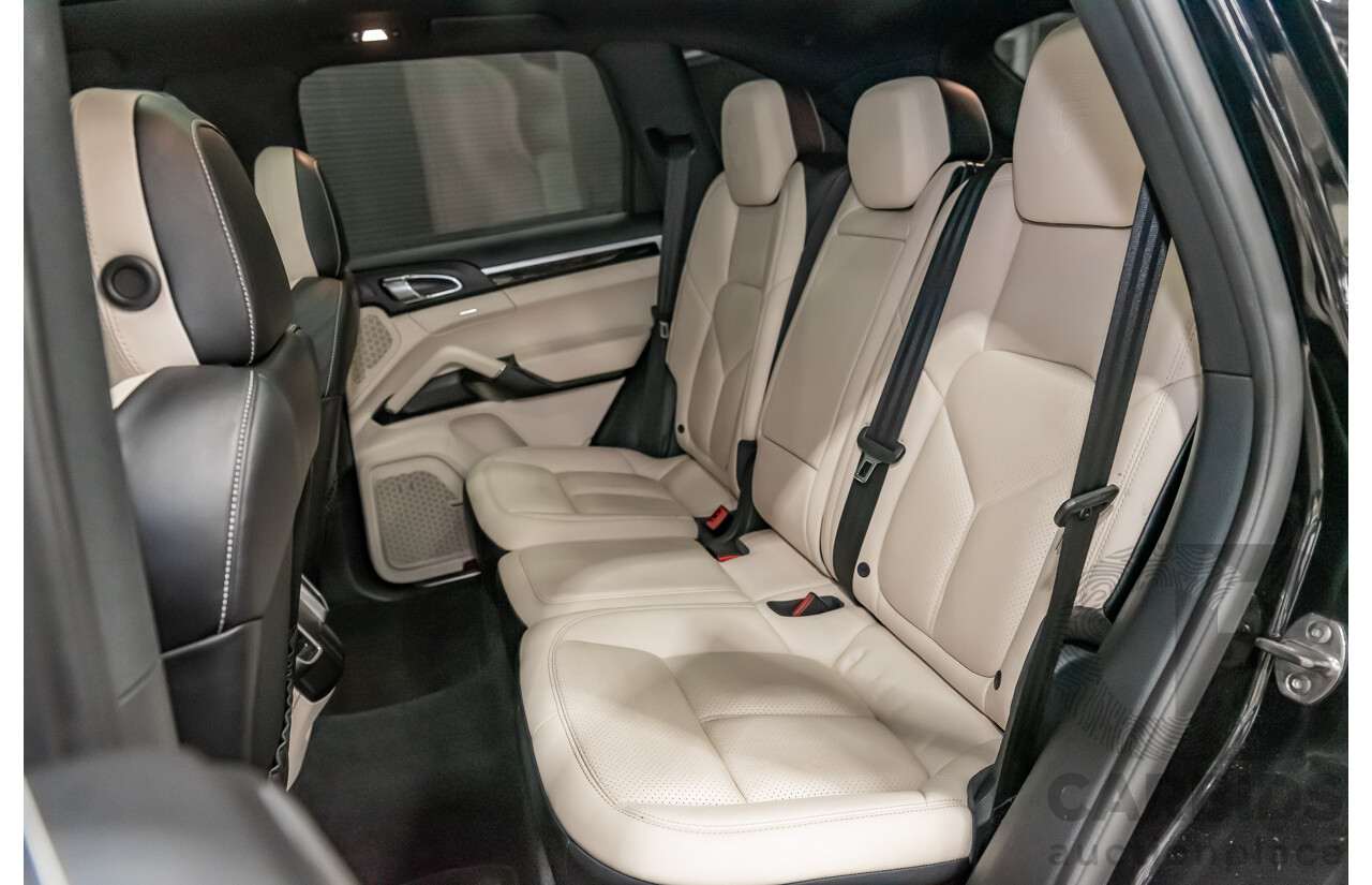 8/2016 Porsche Cayenne Diesel Platinum Edition Series 2 (AWD) 4d Wagon Metallic Black Turbo Diesel V6 3.0L