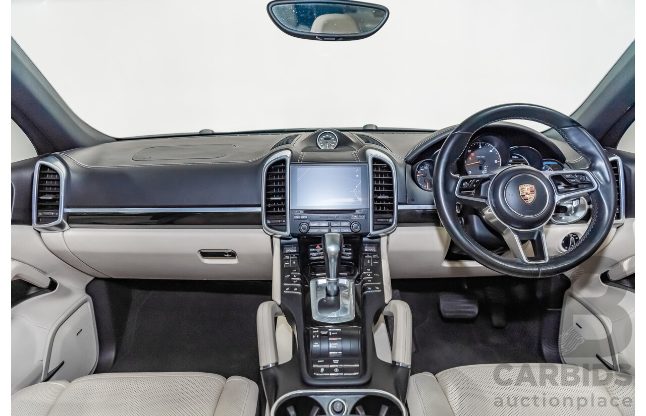 8/2016 Porsche Cayenne Diesel Platinum Edition Series 2 (AWD) 4d Wagon Metallic Black Turbo Diesel V6 3.0L