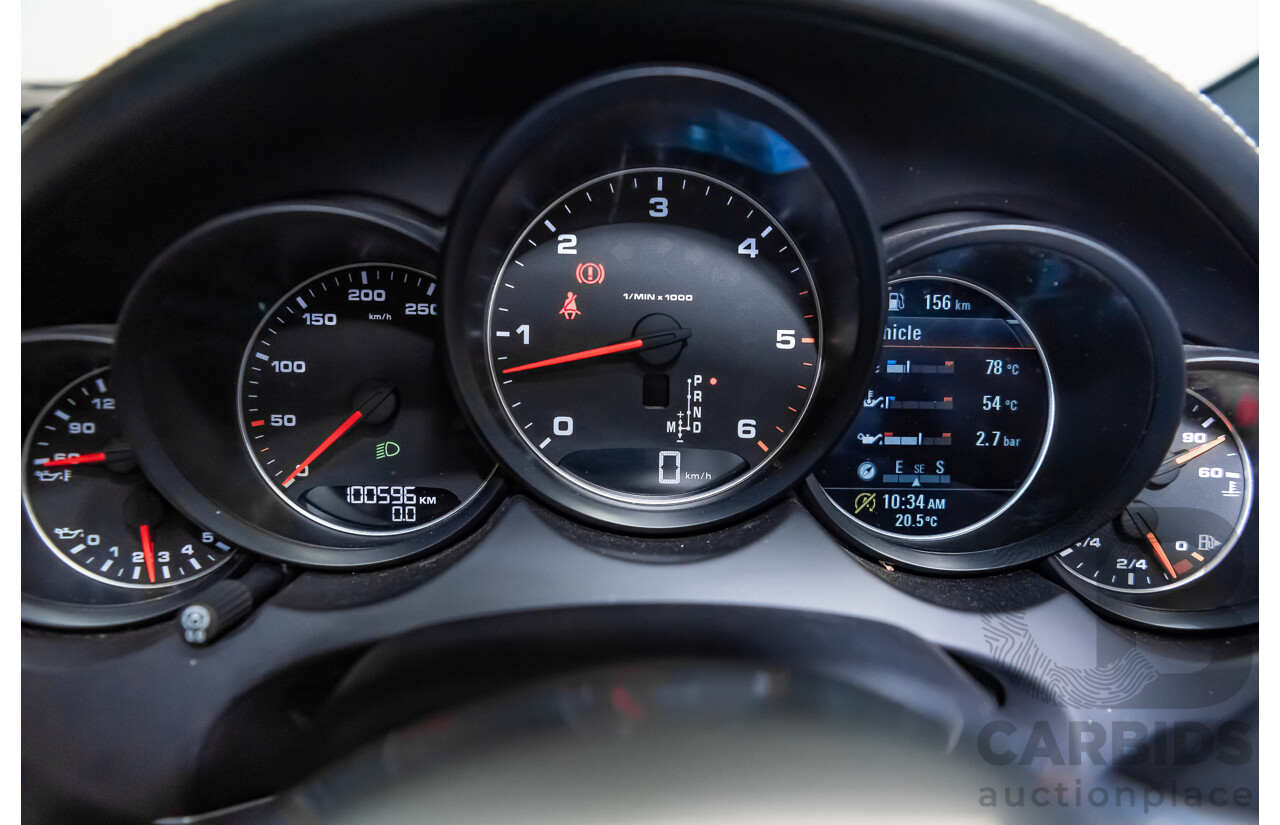 8/2016 Porsche Cayenne Diesel Platinum Edition Series 2 (AWD) 4d Wagon Metallic Black Turbo Diesel V6 3.0L