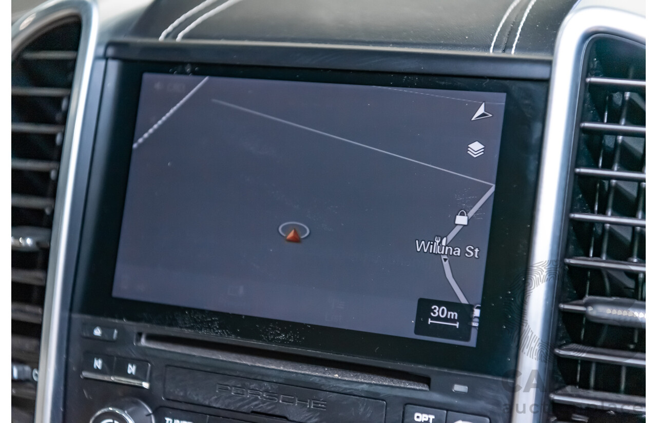 8/2016 Porsche Cayenne Diesel Platinum Edition Series 2 (AWD) 4d Wagon Metallic Black Turbo Diesel V6 3.0L