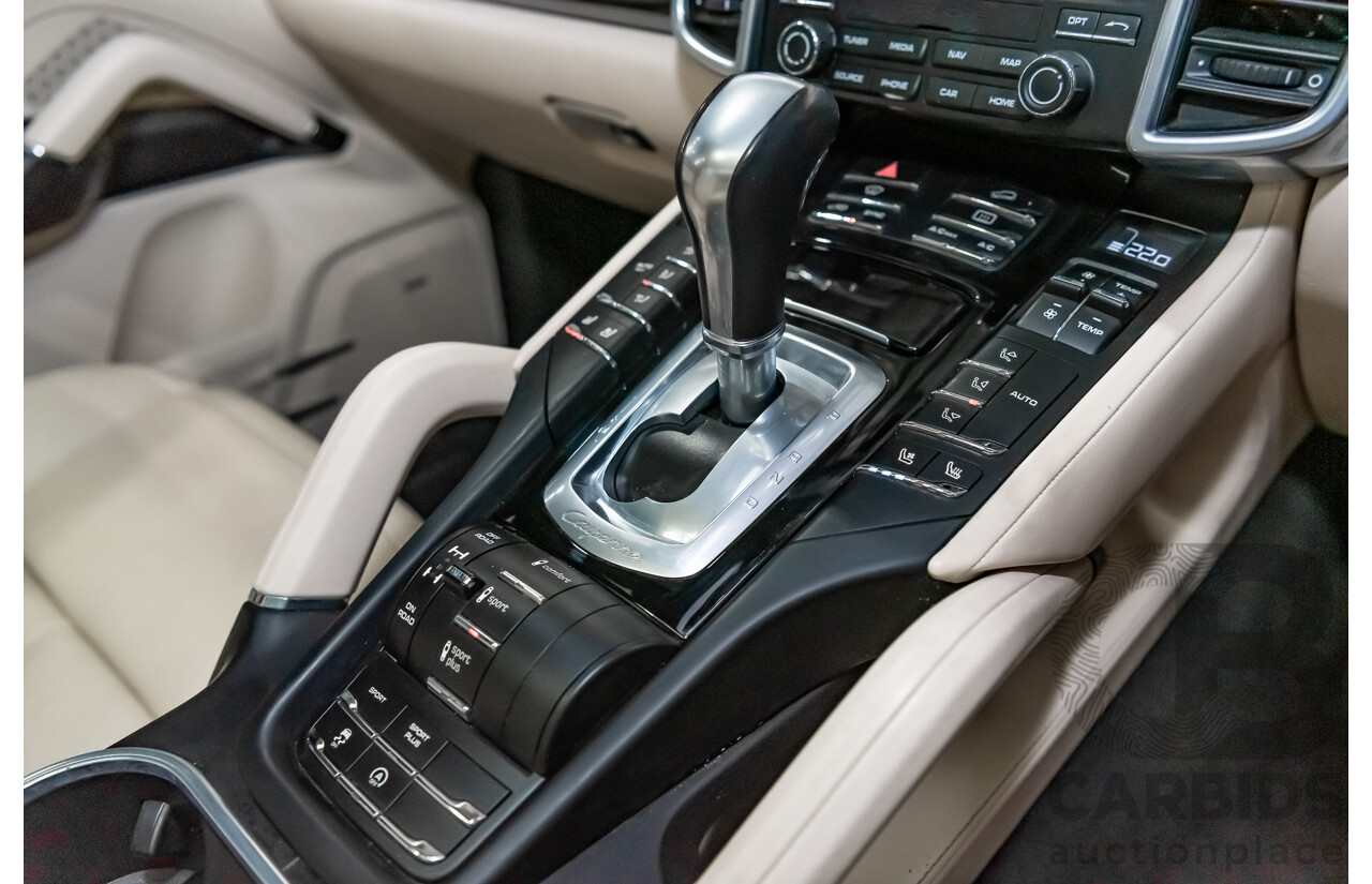 8/2016 Porsche Cayenne Diesel Platinum Edition Series 2 (AWD) 4d Wagon Metallic Black Turbo Diesel V6 3.0L