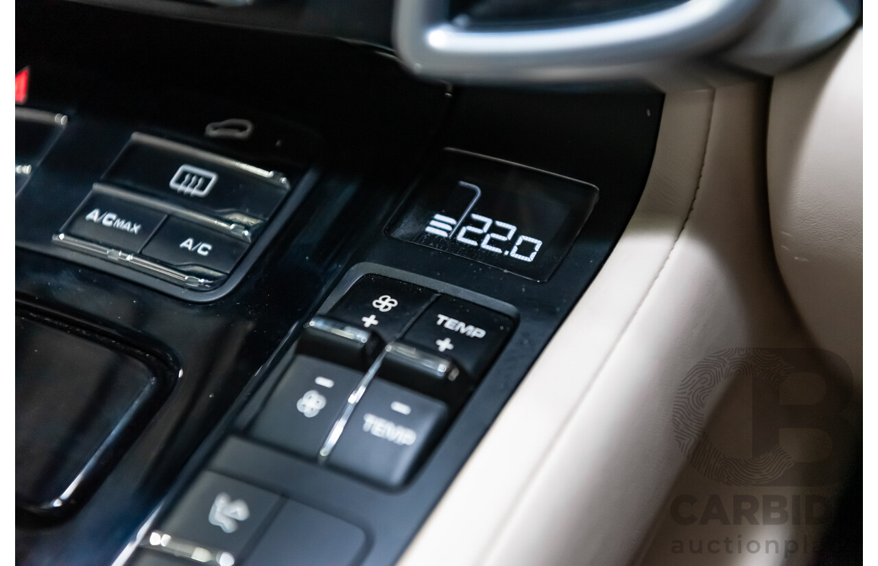 8/2016 Porsche Cayenne Diesel Platinum Edition Series 2 (AWD) 4d Wagon Metallic Black Turbo Diesel V6 3.0L