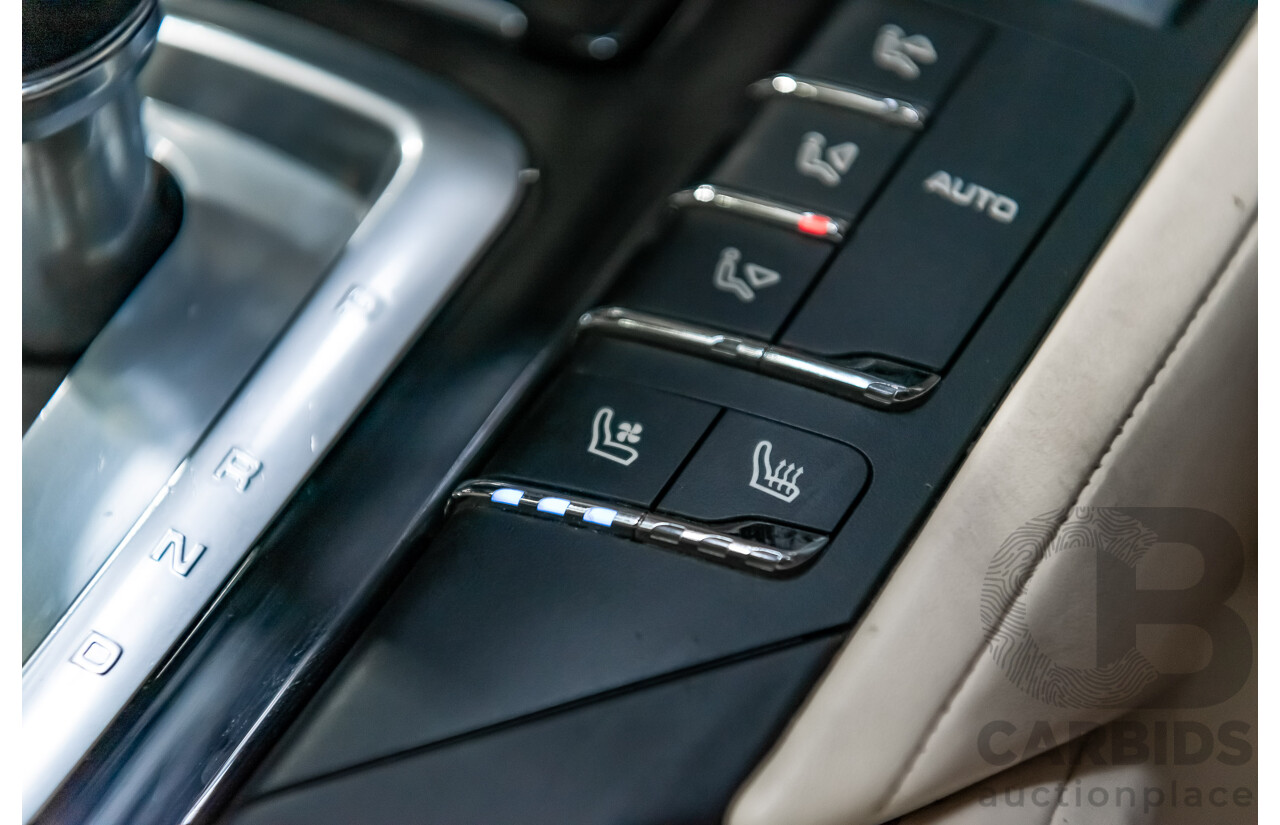 8/2016 Porsche Cayenne Diesel Platinum Edition Series 2 (AWD) 4d Wagon Metallic Black Turbo Diesel V6 3.0L