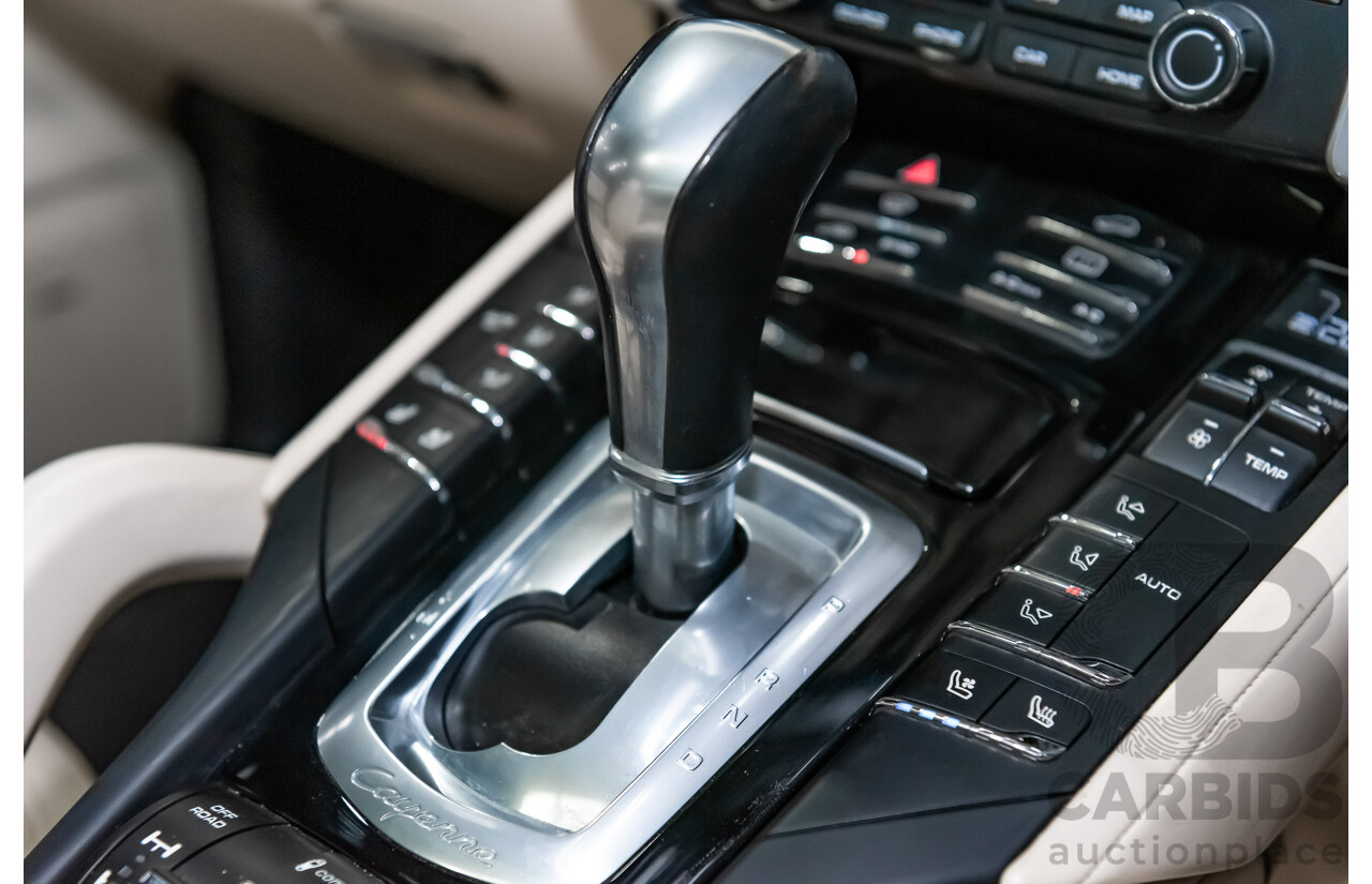 8/2016 Porsche Cayenne Diesel Platinum Edition Series 2 (AWD) 4d Wagon Metallic Black Turbo Diesel V6 3.0L