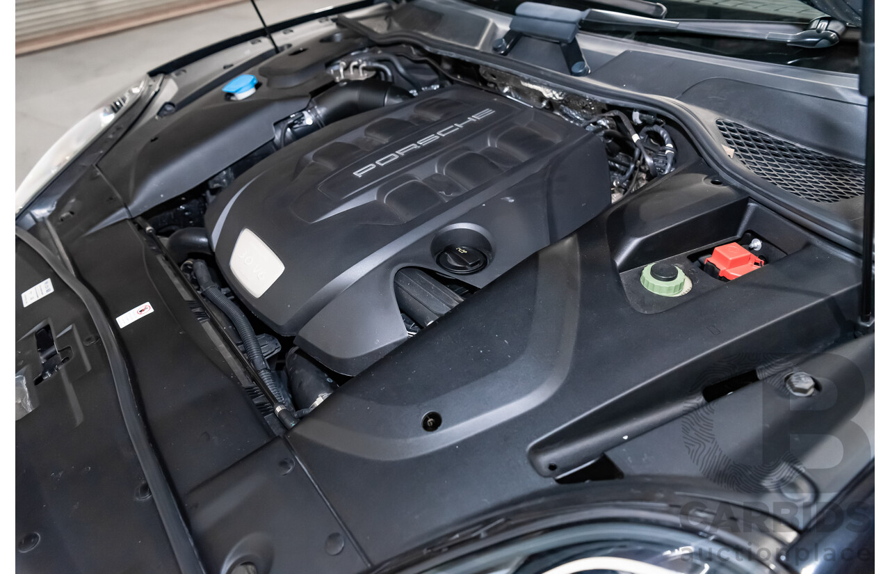 8/2016 Porsche Cayenne Diesel Platinum Edition Series 2 (AWD) 4d Wagon Metallic Black Turbo Diesel V6 3.0L