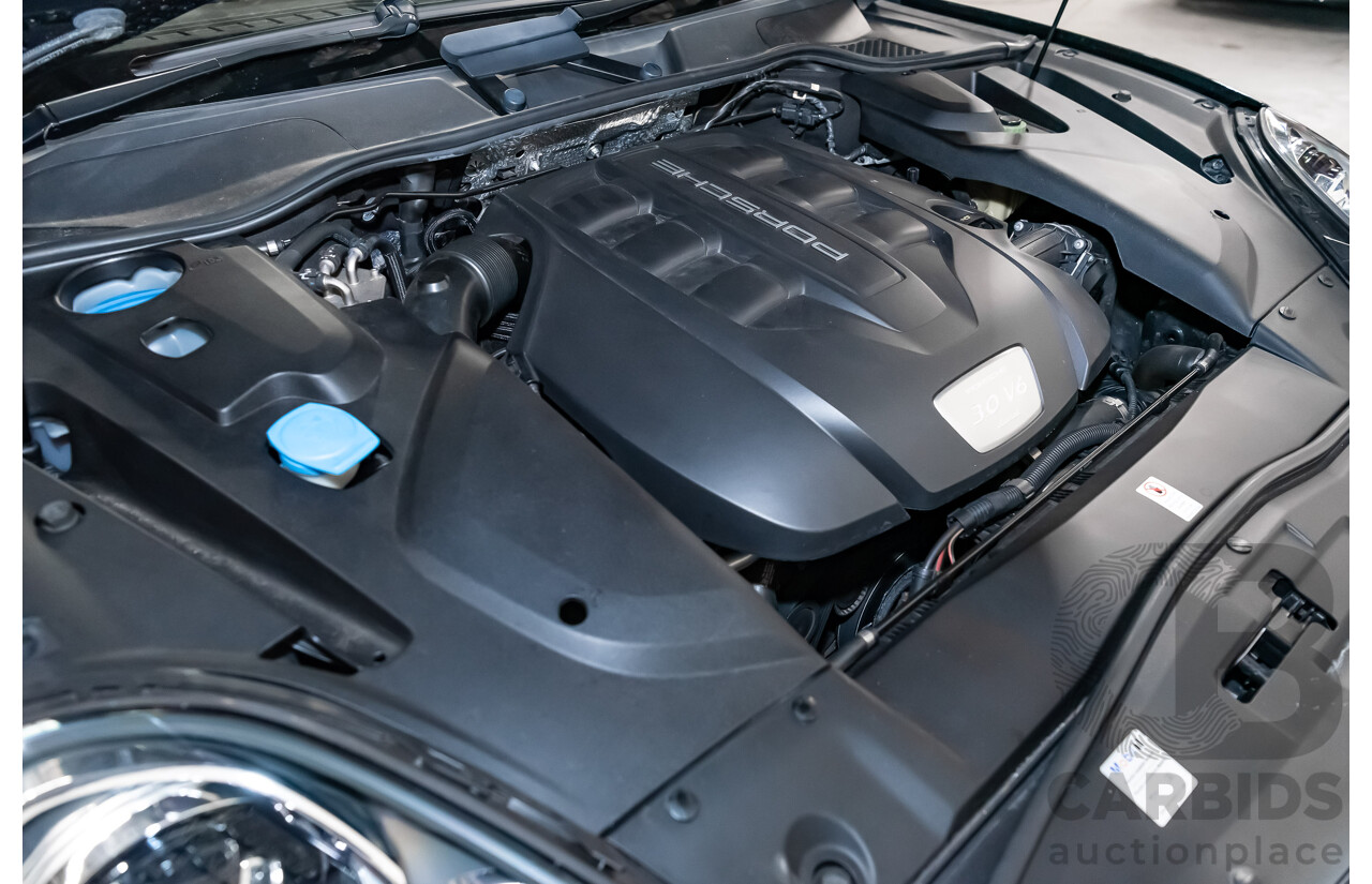 8/2016 Porsche Cayenne Diesel Platinum Edition Series 2 (AWD) 4d Wagon Metallic Black Turbo Diesel V6 3.0L