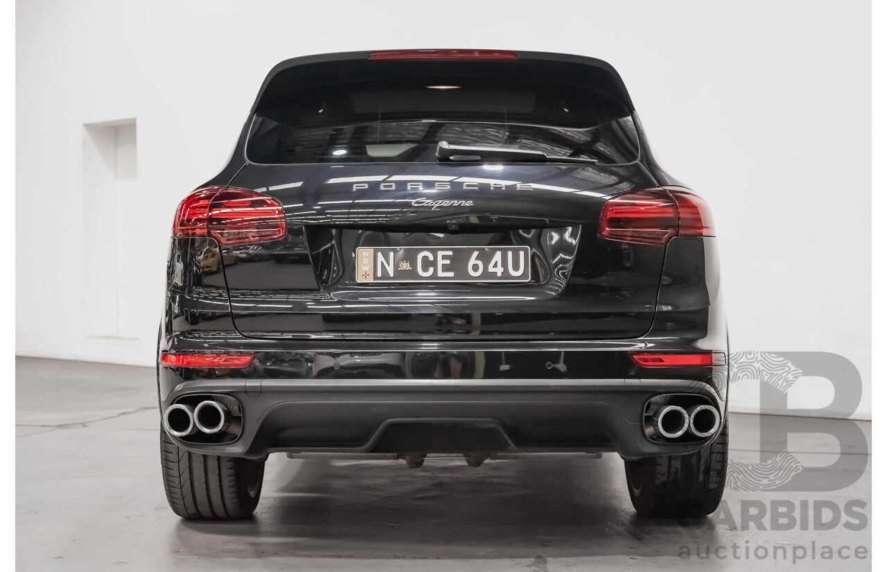 8/2016 Porsche Cayenne Diesel Platinum Edition Series 2 (AWD) 4d Wagon Metallic Black Turbo Diesel V6 3.0L
