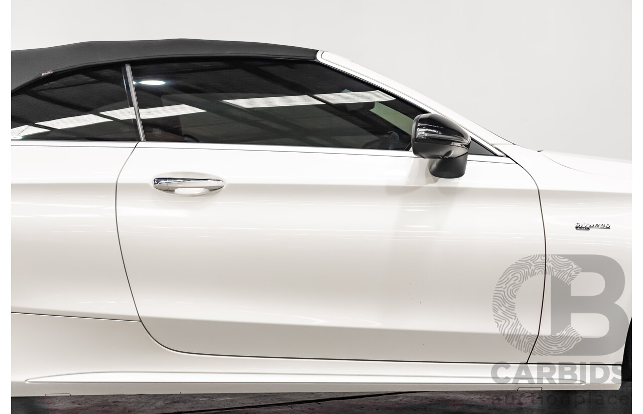 12/2016 Mercedes Benz C43 AMG 4Matic (AWD) 2d Convertible Polar White Twin Turbo V6 3.0L