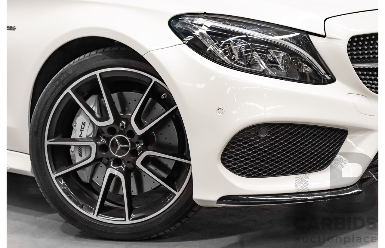 12/2016 Mercedes Benz C43 AMG 4Matic (AWD) 2d Convertible Polar White Twin Turbo V6 3.0L