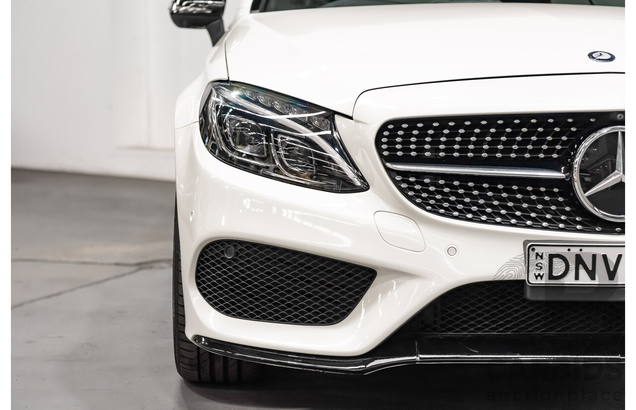 12/2016 Mercedes Benz C43 AMG 4Matic (AWD) 2d Convertible Polar White Twin Turbo V6 3.0L