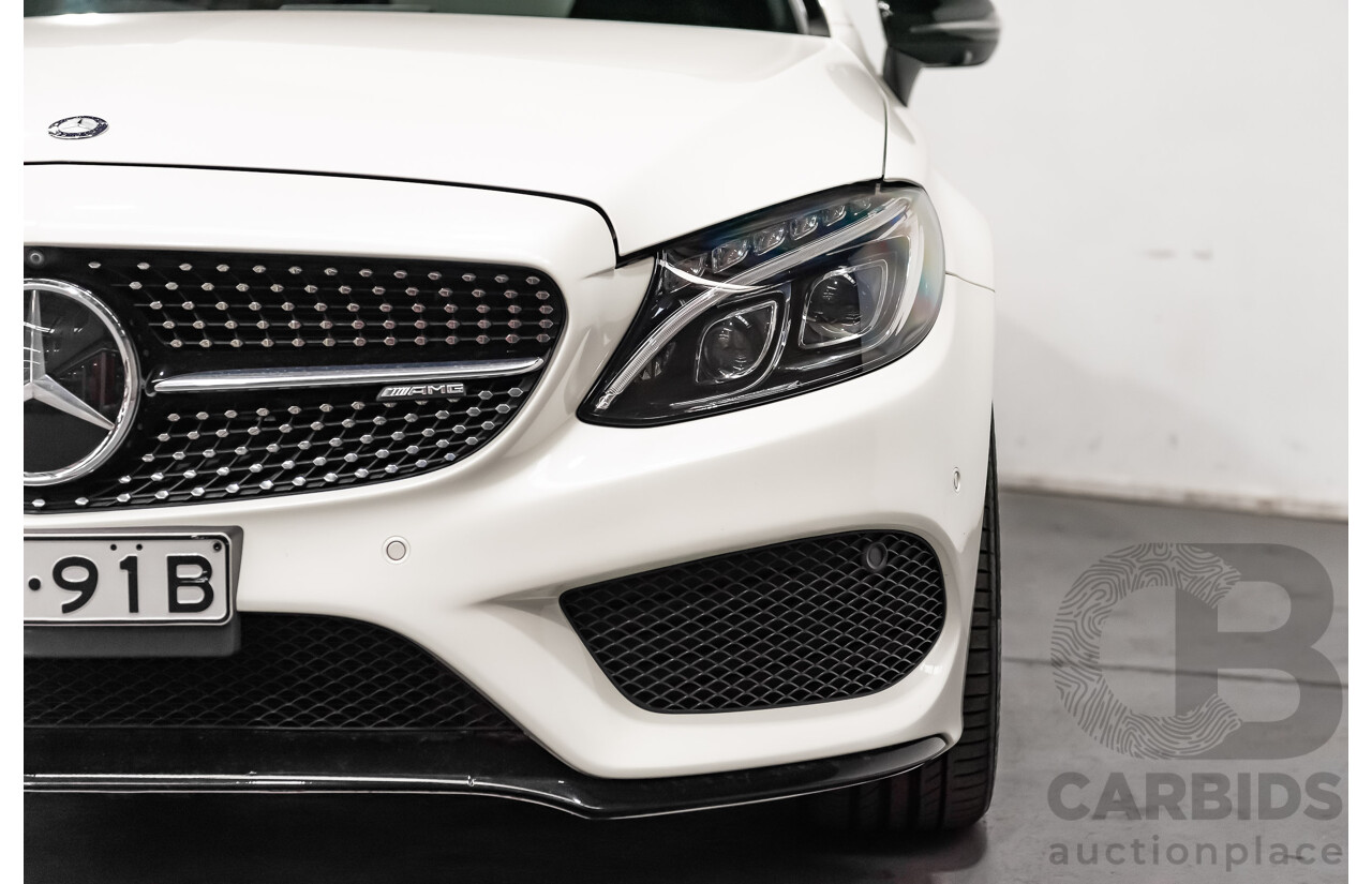 12/2016 Mercedes Benz C43 AMG 4Matic (AWD) 2d Convertible Polar White Twin Turbo V6 3.0L
