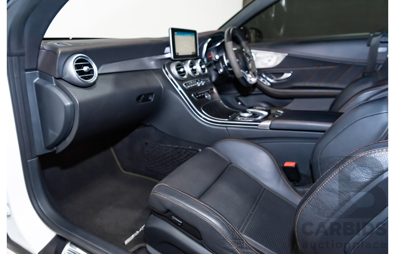 12/2016 Mercedes Benz C43 AMG 4Matic (AWD) 2d Convertible Polar White Twin Turbo V6 3.0L