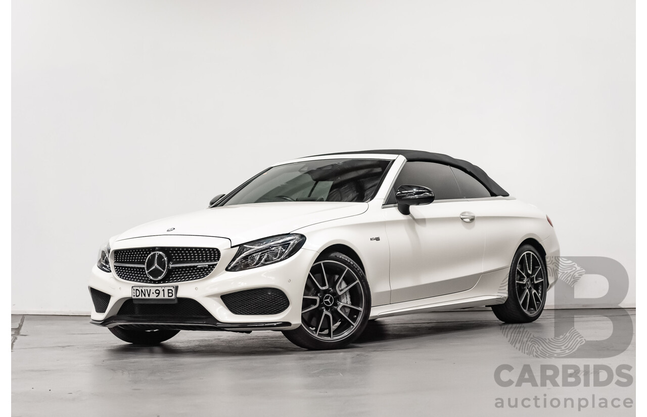 12/2016 Mercedes Benz C43 AMG 4Matic (AWD) 2d Convertible Polar White Twin Turbo V6 3.0L