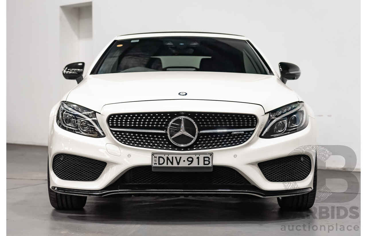 12/2016 Mercedes Benz C43 AMG 4Matic (AWD) 2d Convertible Polar White Twin Turbo V6 3.0L