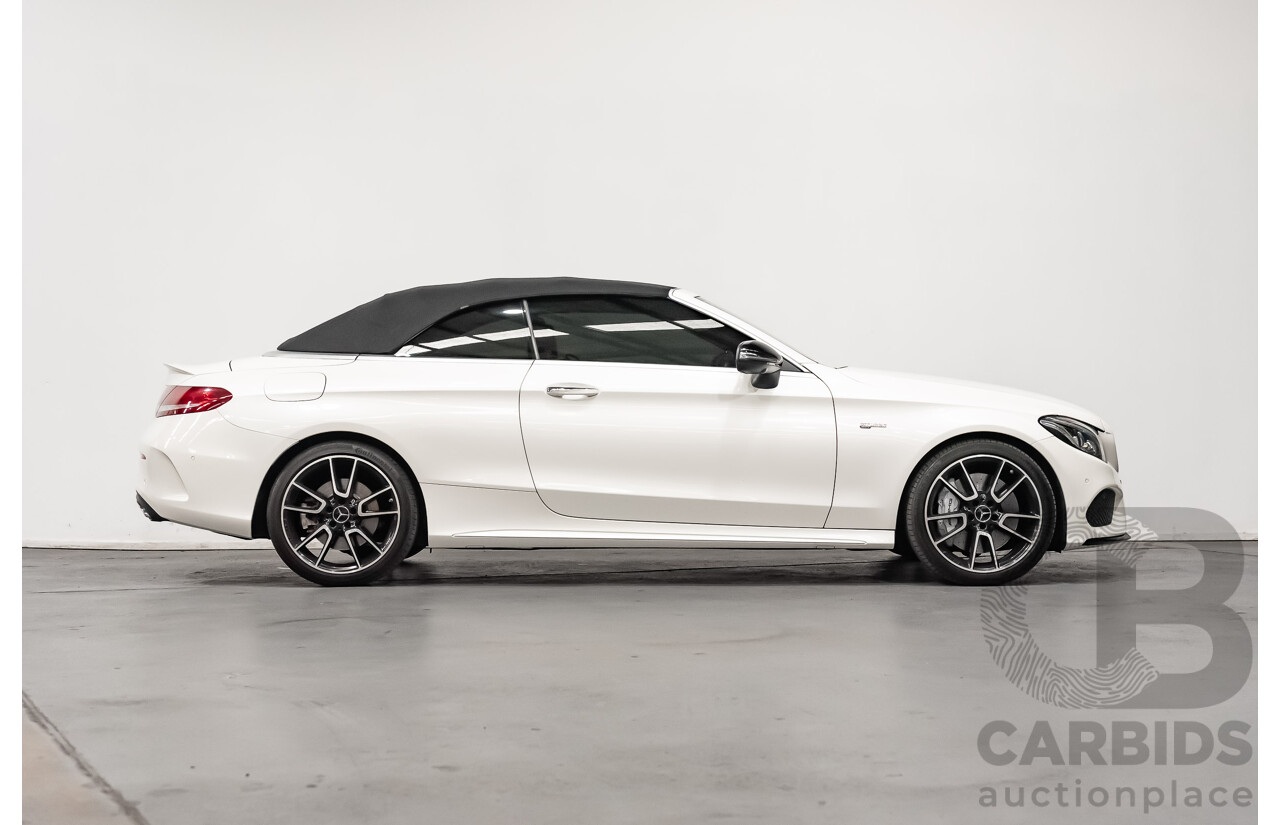 12/2016 Mercedes Benz C43 AMG 4Matic (AWD) 2d Convertible Polar White Twin Turbo V6 3.0L