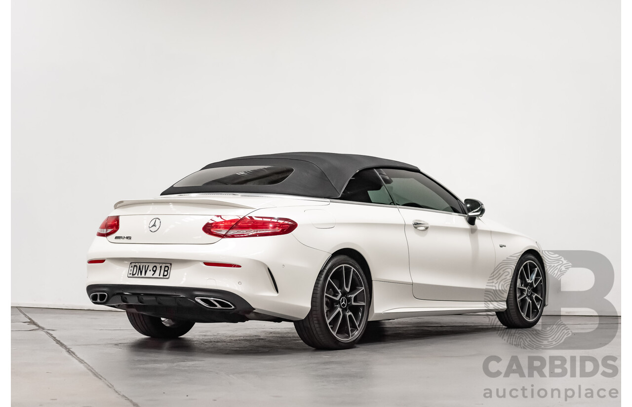 12/2016 Mercedes Benz C43 AMG 4Matic (AWD) 2d Convertible Polar White Twin Turbo V6 3.0L