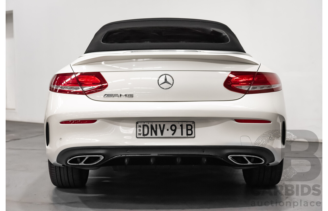 12/2016 Mercedes Benz C43 AMG 4Matic (AWD) 2d Convertible Polar White Twin Turbo V6 3.0L