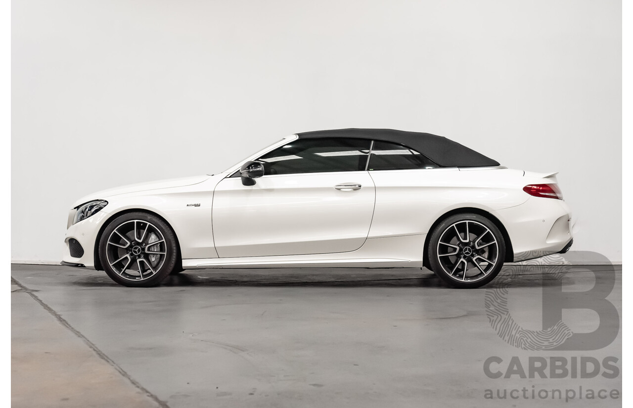 12/2016 Mercedes Benz C43 AMG 4Matic (AWD) 2d Convertible Polar White Twin Turbo V6 3.0L