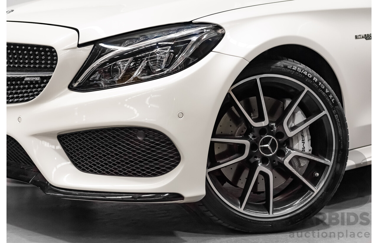 12/2016 Mercedes Benz C43 AMG 4Matic (AWD) 2d Convertible Polar White Twin Turbo V6 3.0L