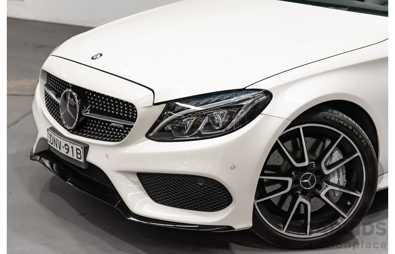12/2016 Mercedes Benz C43 AMG 4Matic (AWD) 2d Convertible Polar White Twin Turbo V6 3.0L